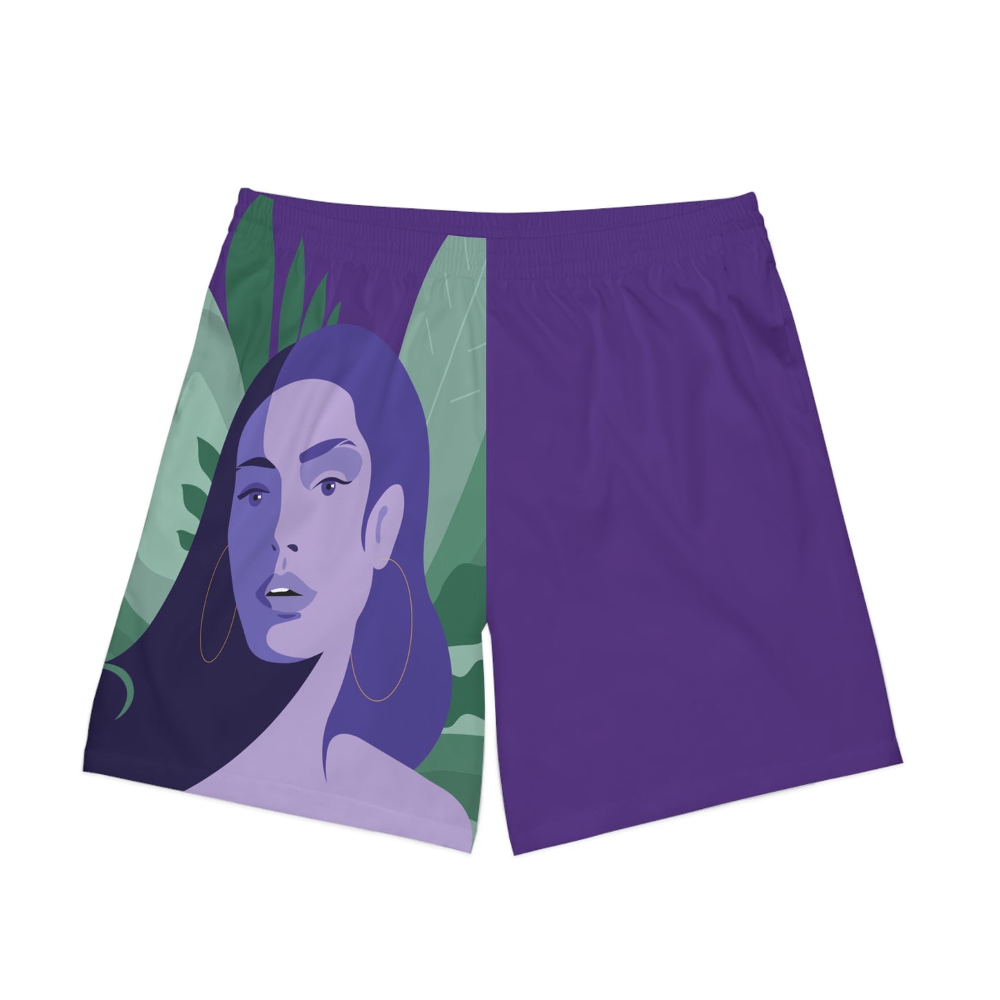 Men's Elastic Beach Shorts: 'Femme Fatal'