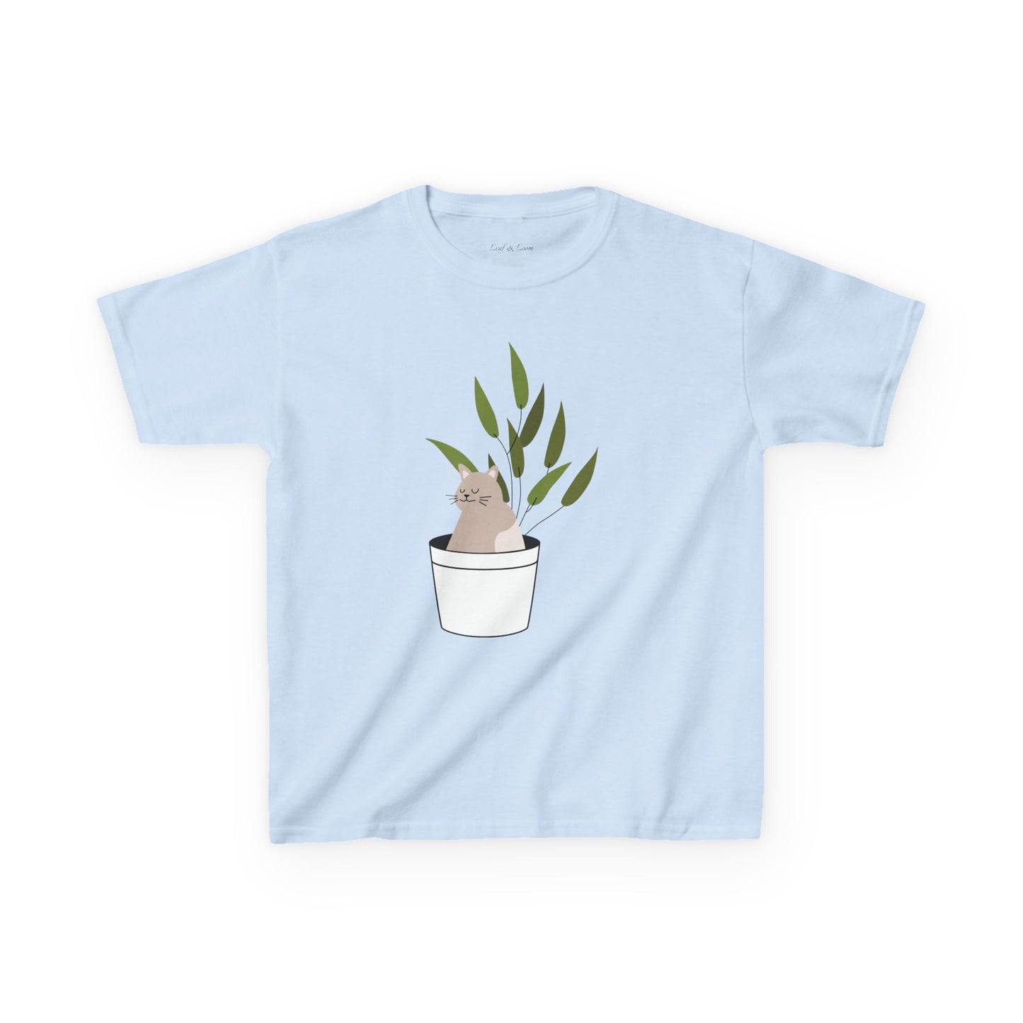 Kids Heavy Cotton™ Tee: "Purrfectly Potted"