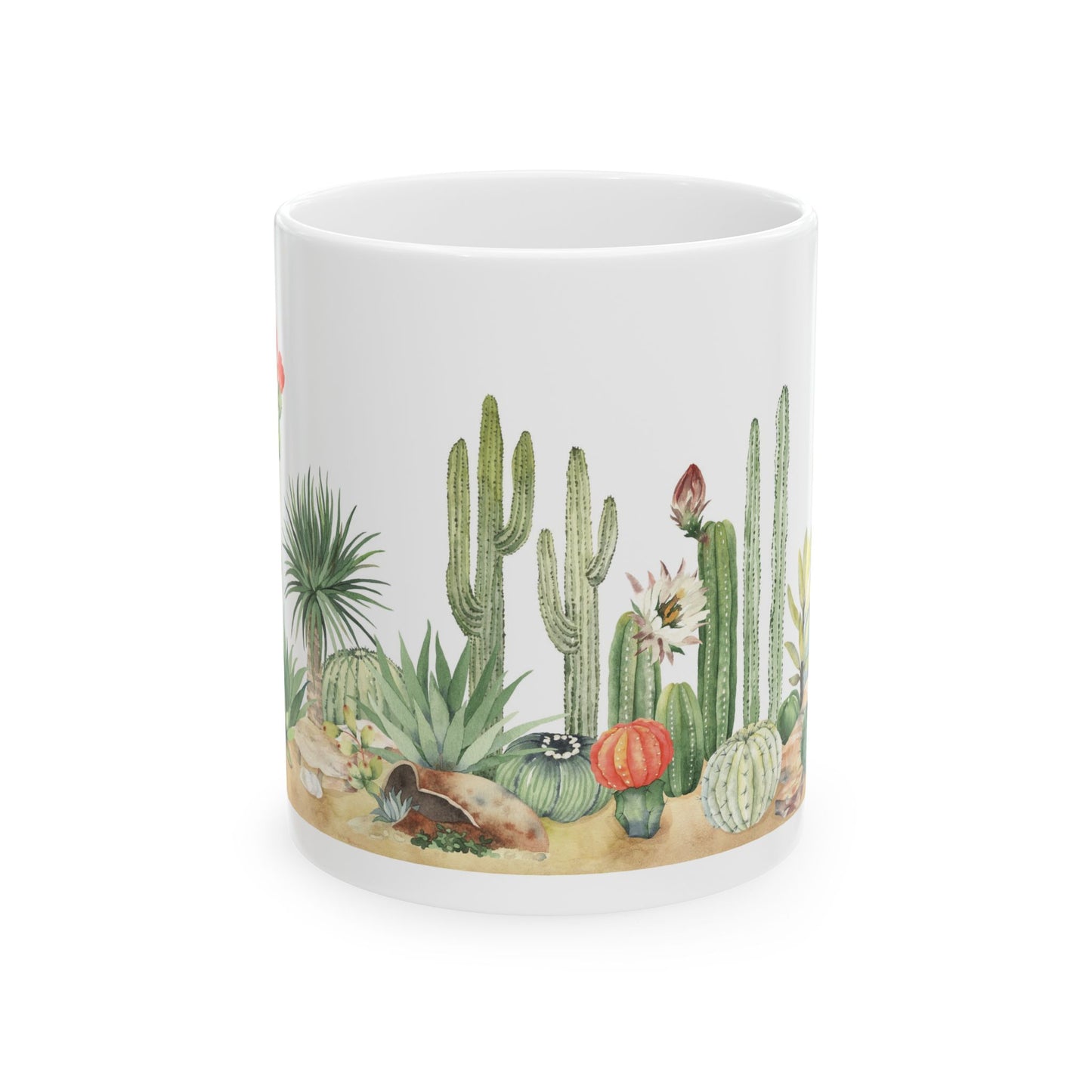 " Gardens of the Mojave" Ceramic Mug, (11oz)