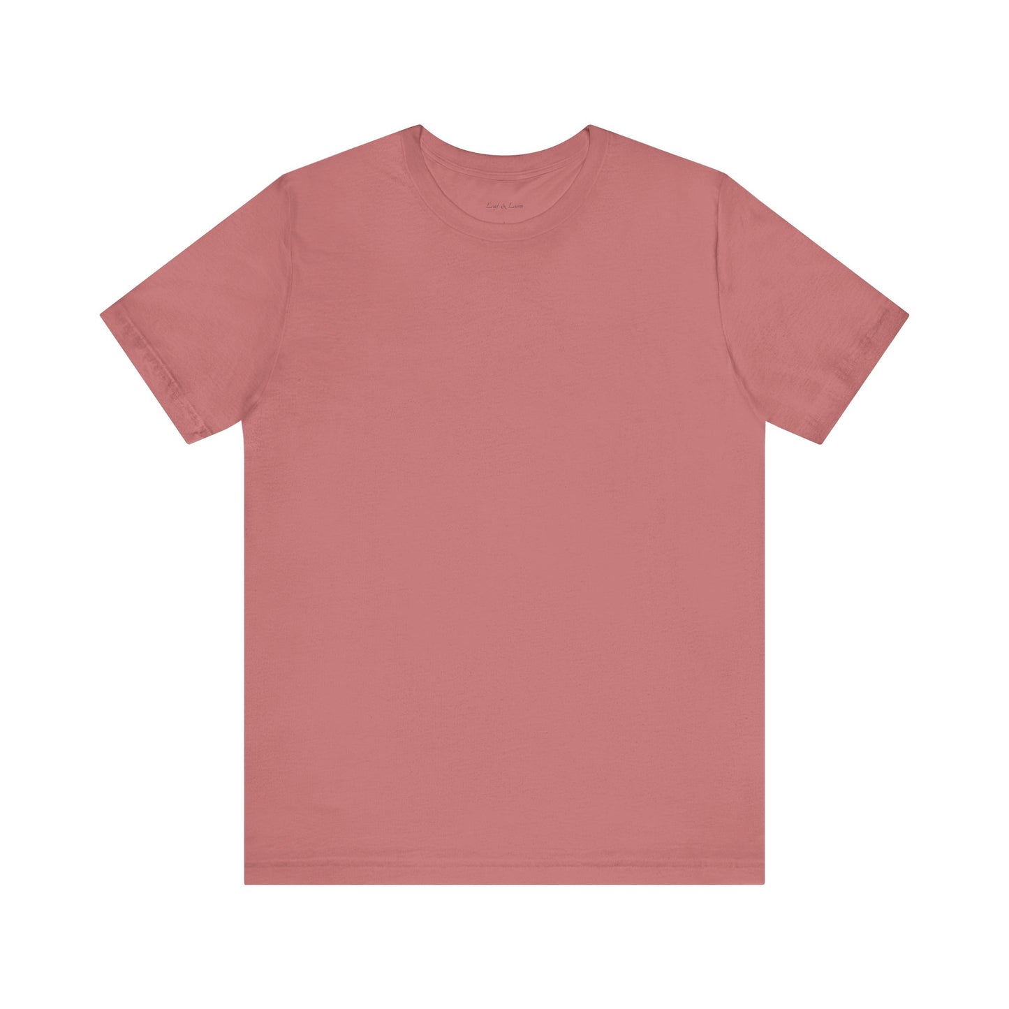 Sustainable Basics: Unisex Jersey Short Sleeve Tee (Various Colors)