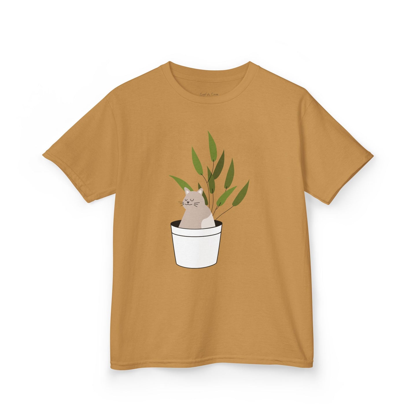 Kids Heavy Cotton™ Tee: "Purrfectly Potted"