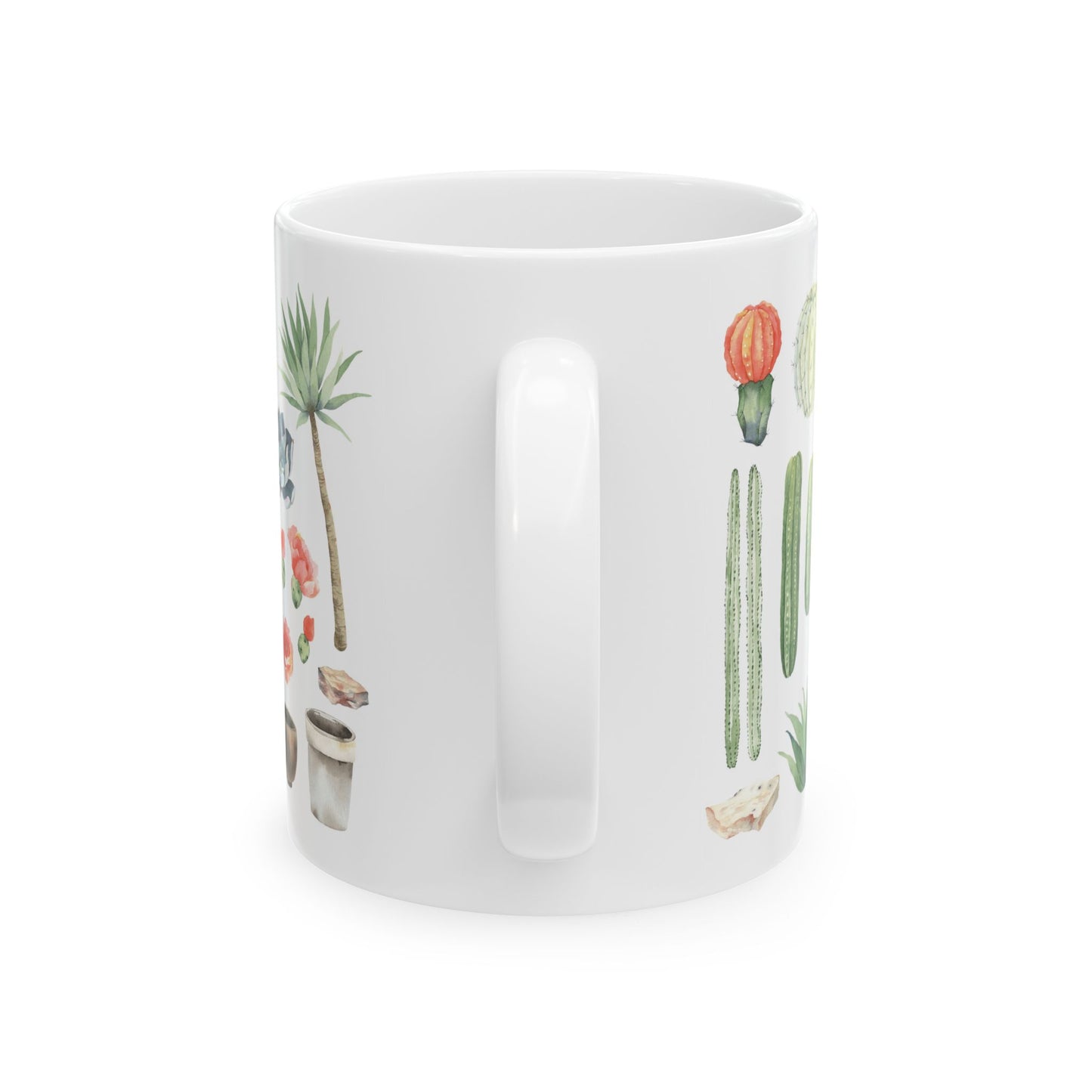 "Cacti" Ceramic Mug, (11oz, 15oz)