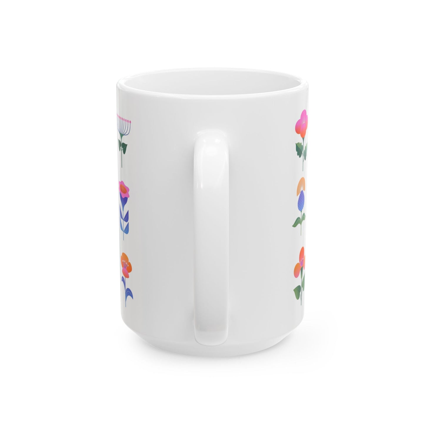 "Blooms" Ceramic Mug, (11oz, 15oz)