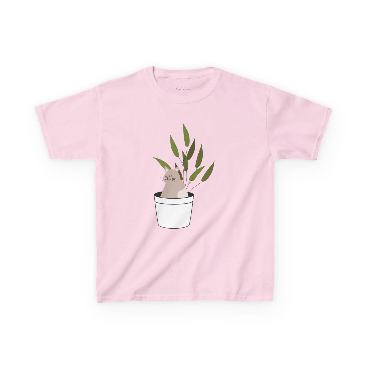 Kids Heavy Cotton™ Tee: "Purrfectly Potted"