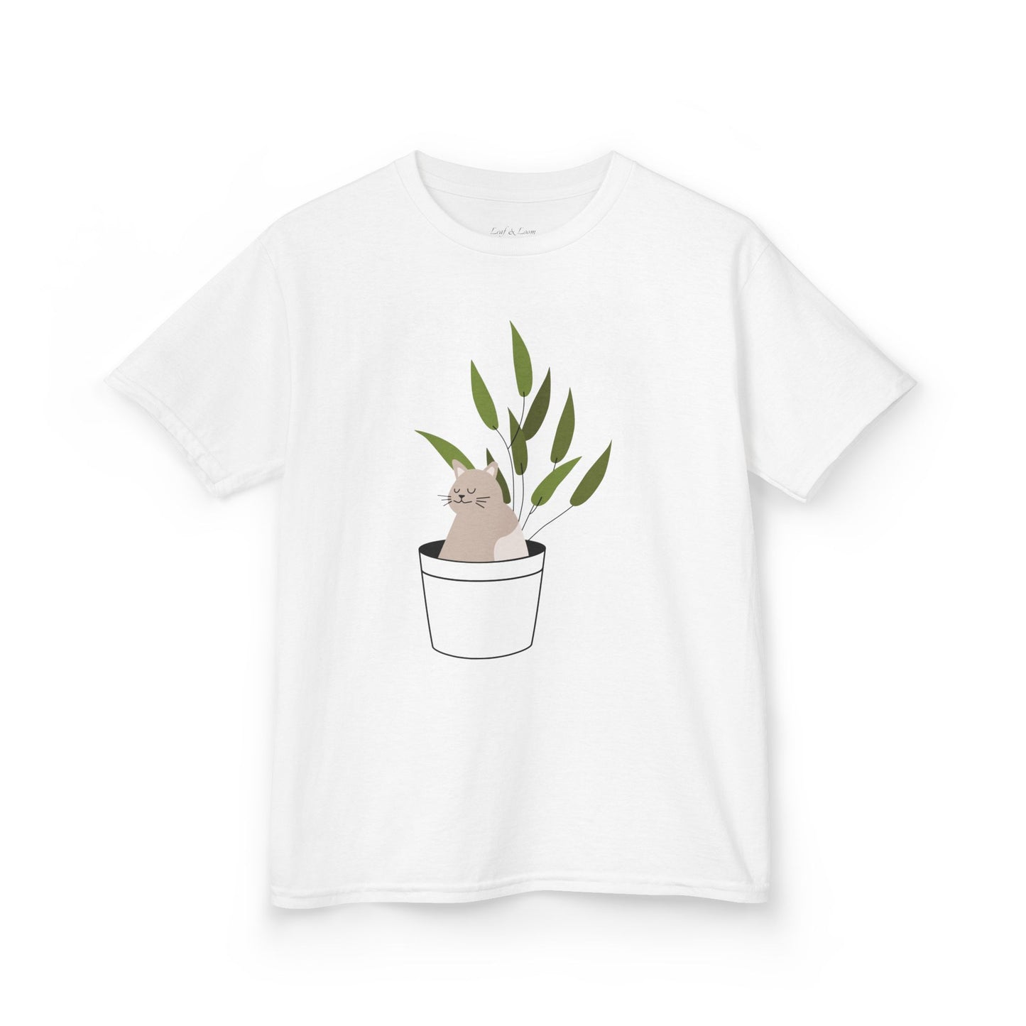 Kids Heavy Cotton™ Tee: "Purrfectly Potted"