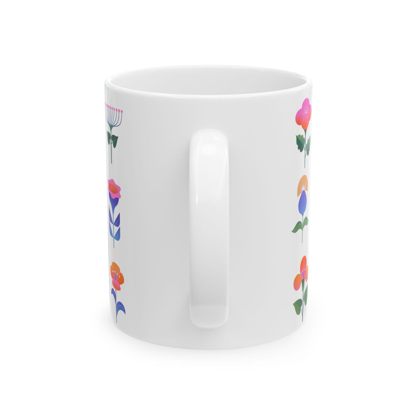 "Blooms" Ceramic Mug, (11oz, 15oz)