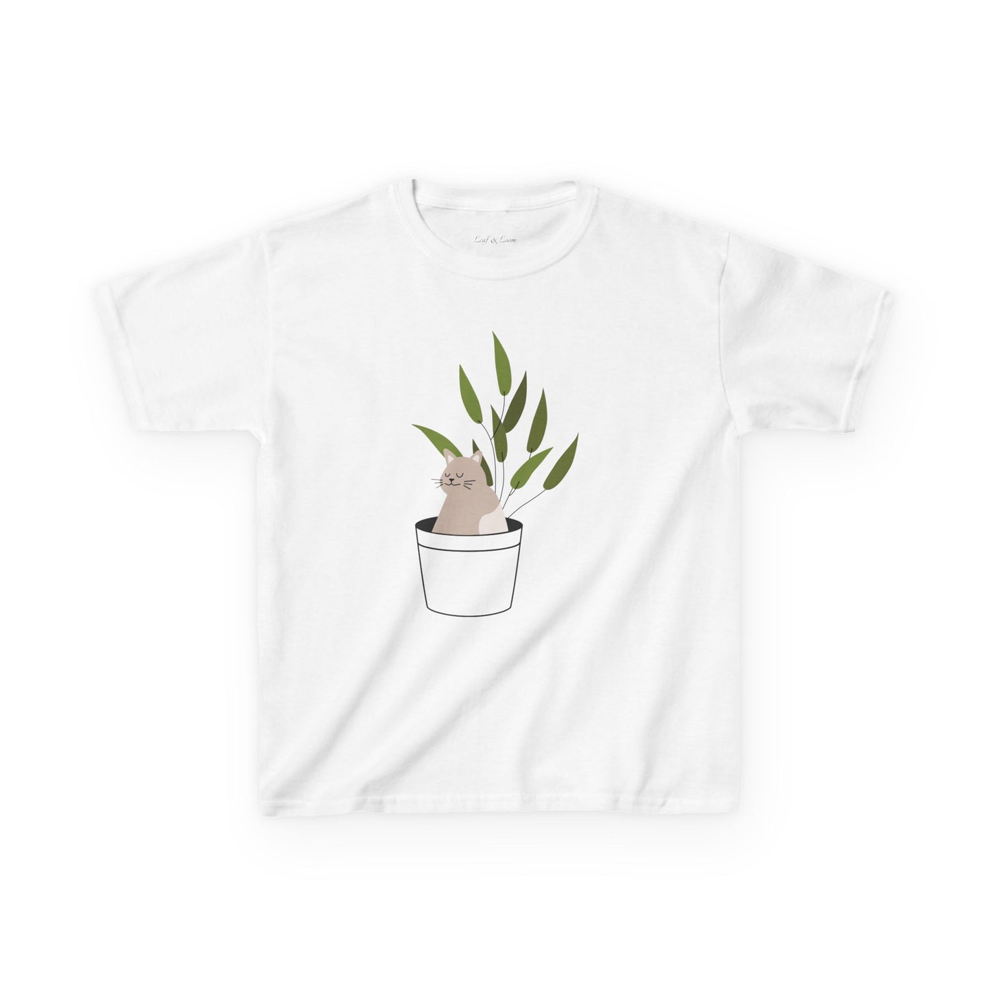 Kids Heavy Cotton™ Tee: "Purrfectly Potted"