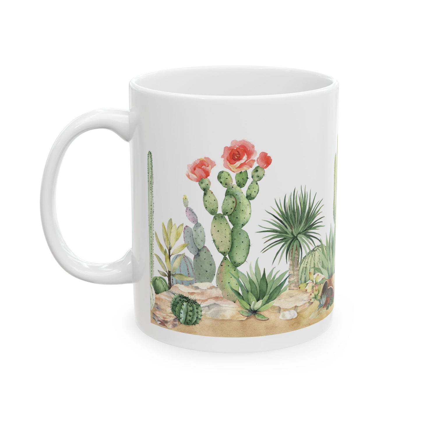 " Gardens of the Mojave" Ceramic Mug, (11oz)